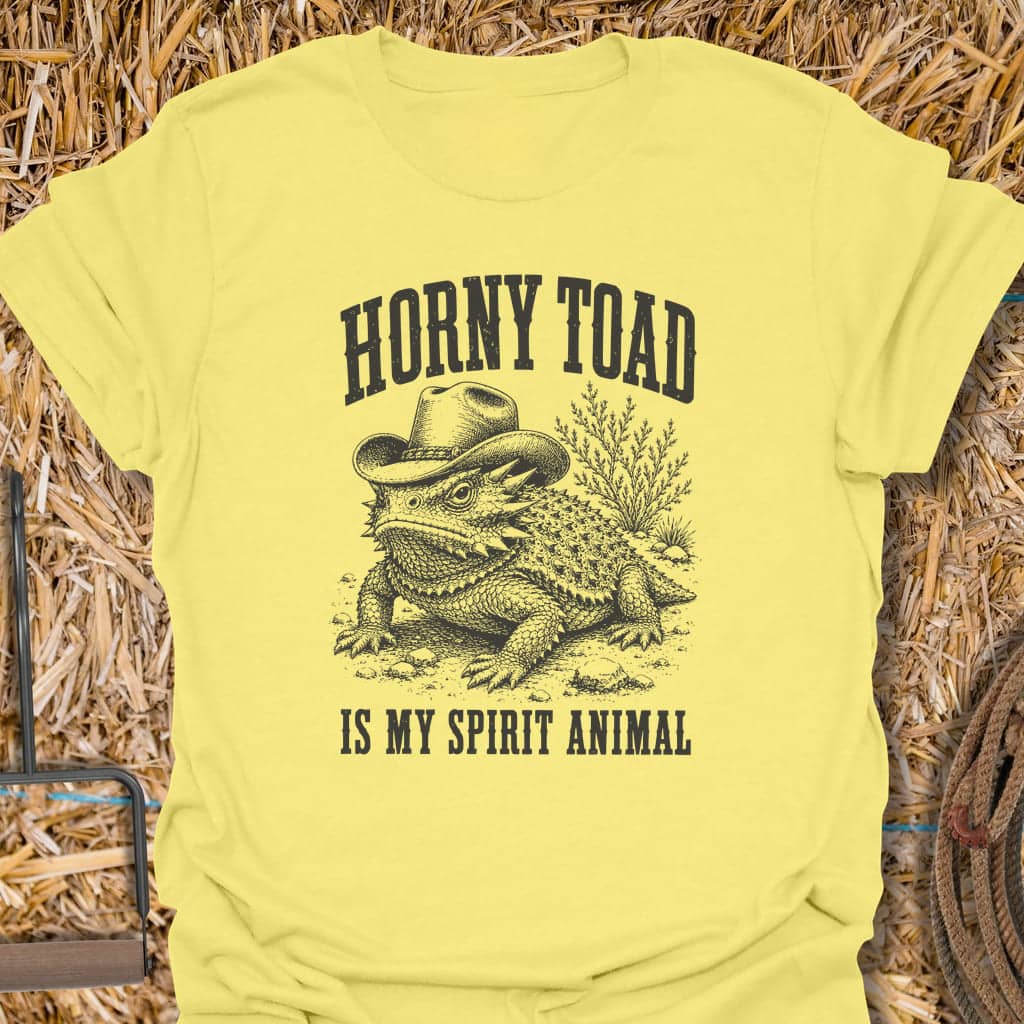 Printify T-Shirt Cornsilk / S Horny Toad Tee