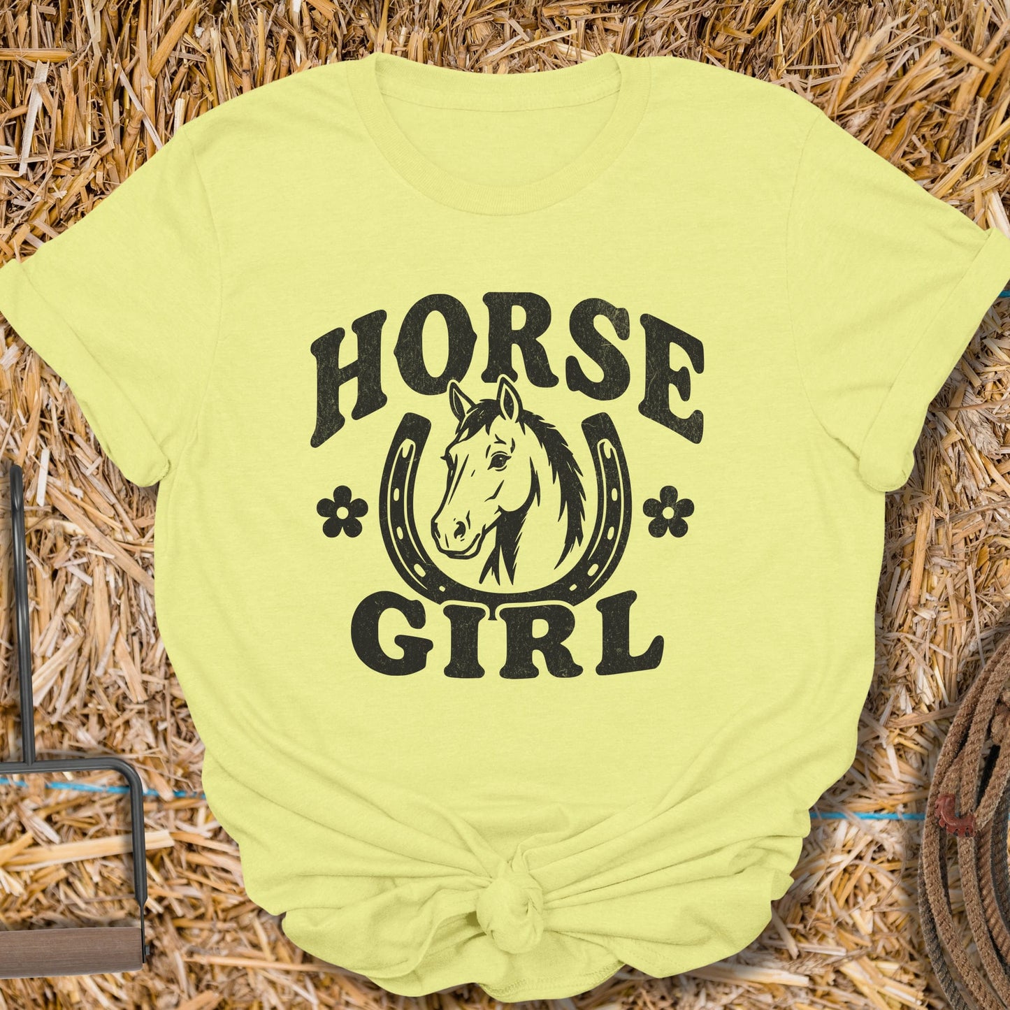 Printify T-Shirt Cornsilk / S Horse Girl Tee