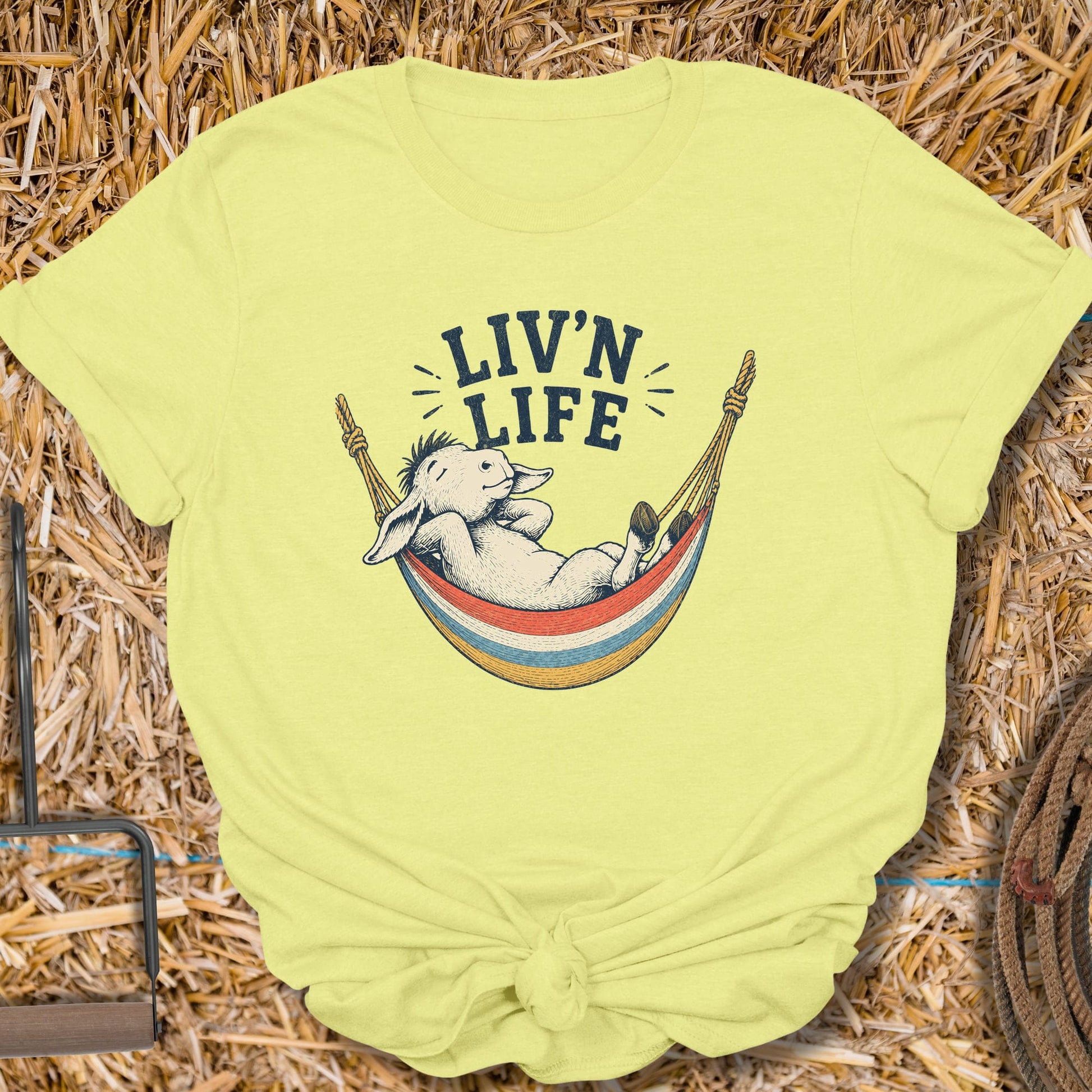 Printify T-Shirt Cornsilk / S Livn Life Tee