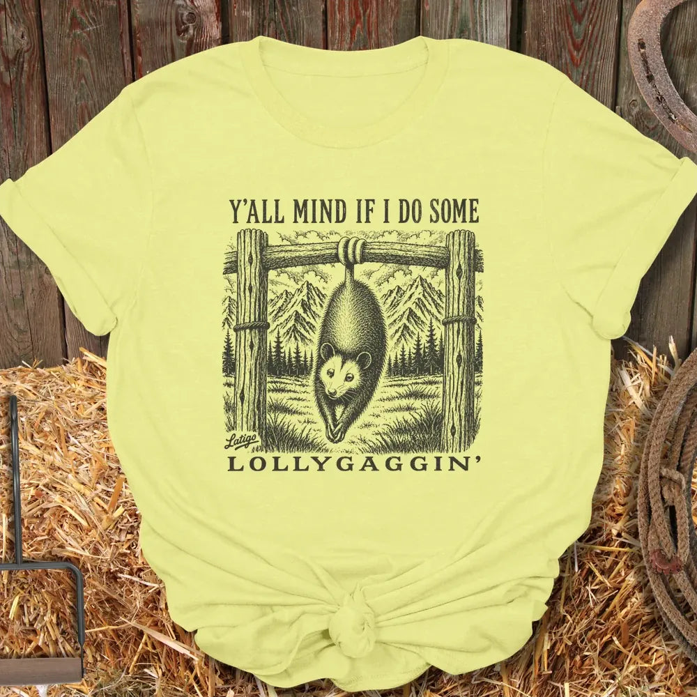 Printify T-Shirt Cornsilk / S Lollygaggin Tee