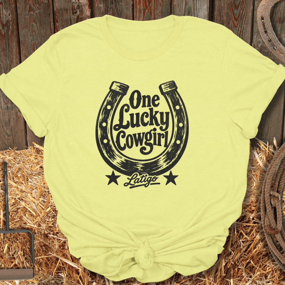 Printify T-Shirt Cornsilk / S Lucky Cowgirl Tee
