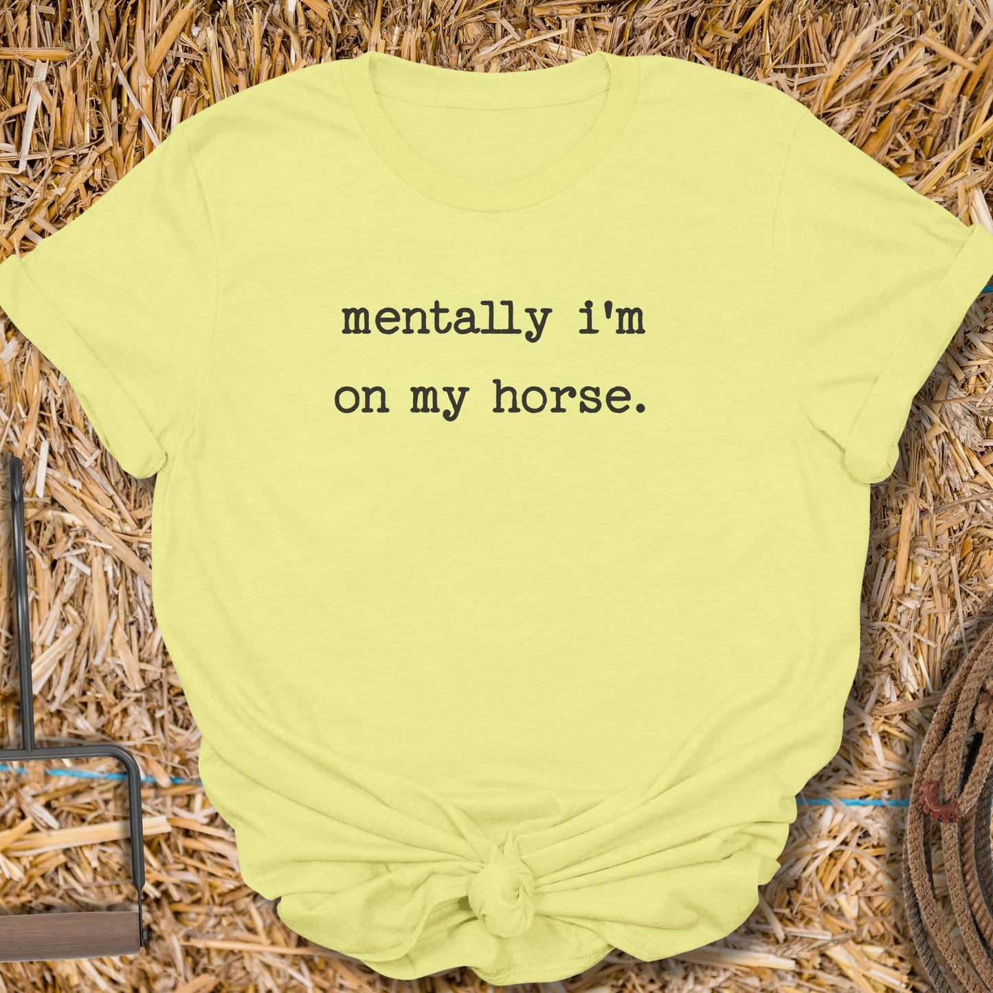 Printify T-Shirt Cornsilk / S Mentally Tee