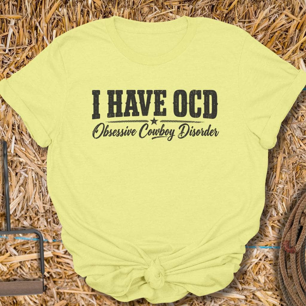Printify T-Shirt Cornsilk / S Obsessive Cowboy Tee