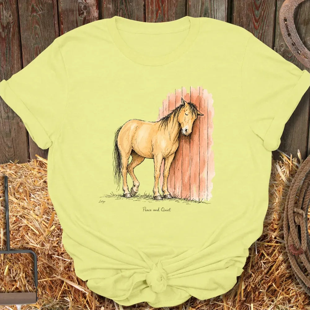 Printify T-Shirt Cornsilk / S Peace And Quiet Tee