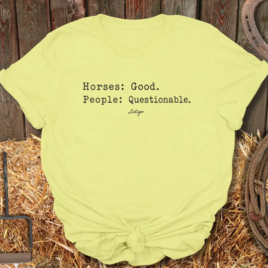 Printify T-Shirt Cornsilk / S Questionable Tee