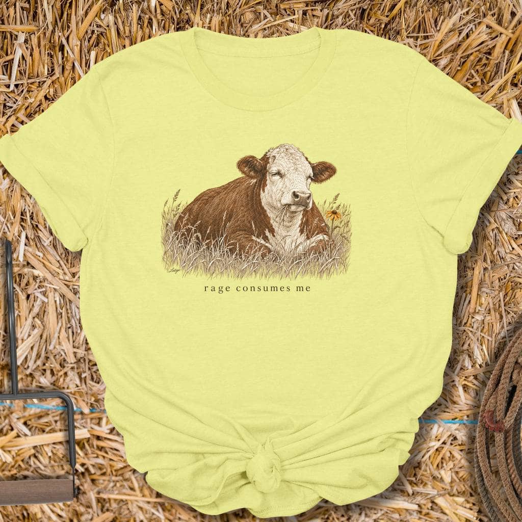 Printify T-Shirt Cornsilk / S Rage Tee