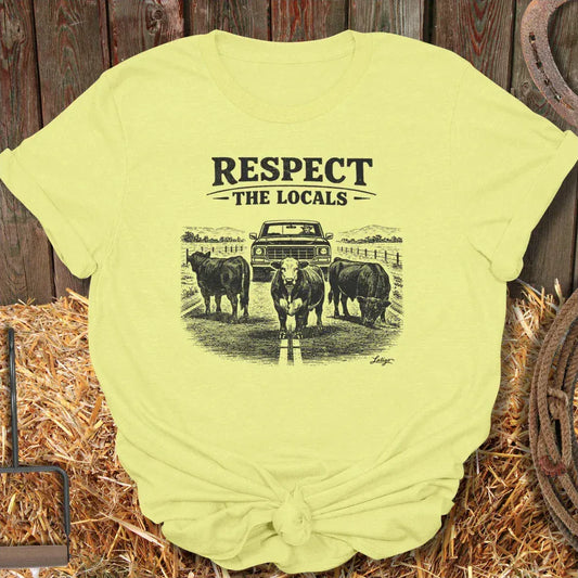 Printify T-Shirt Cornsilk / S Respect Locals Tee