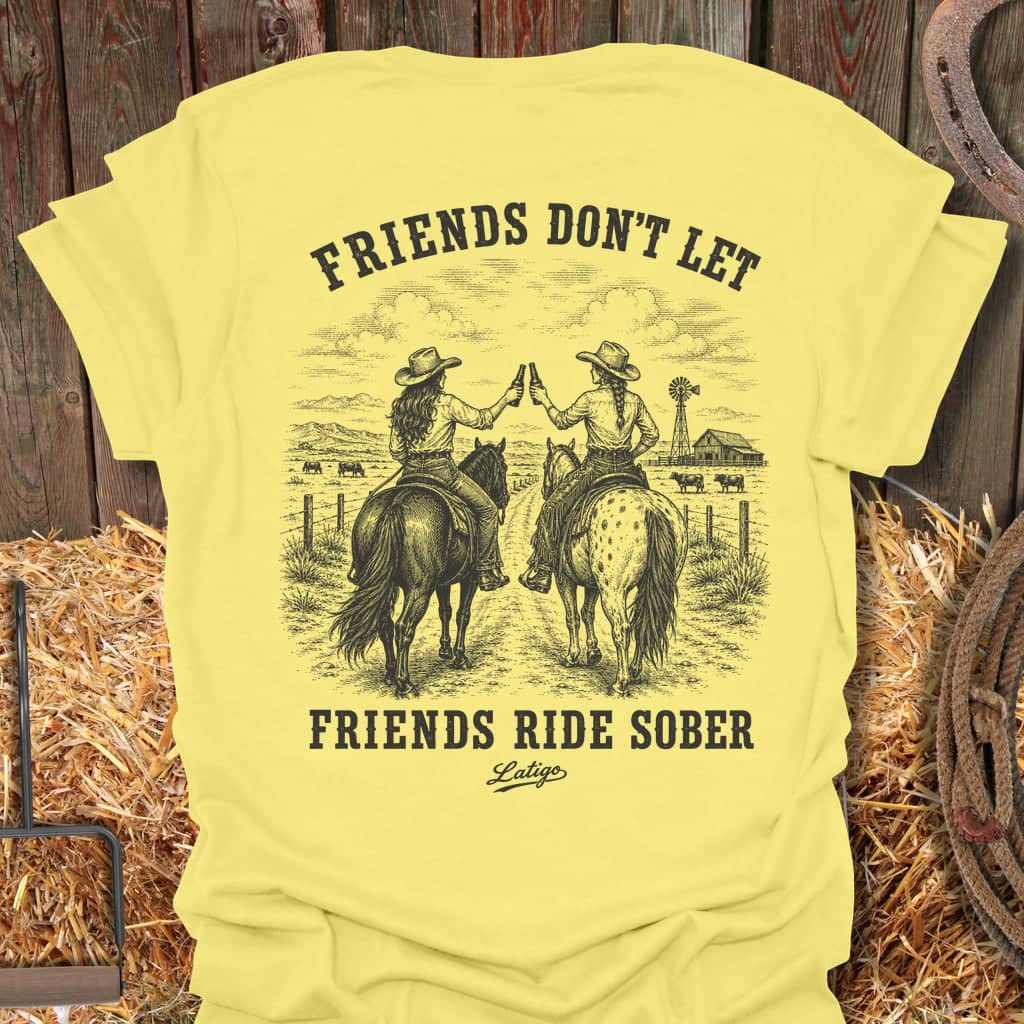 Printify T-Shirt Cornsilk / S Ride Sober Tee