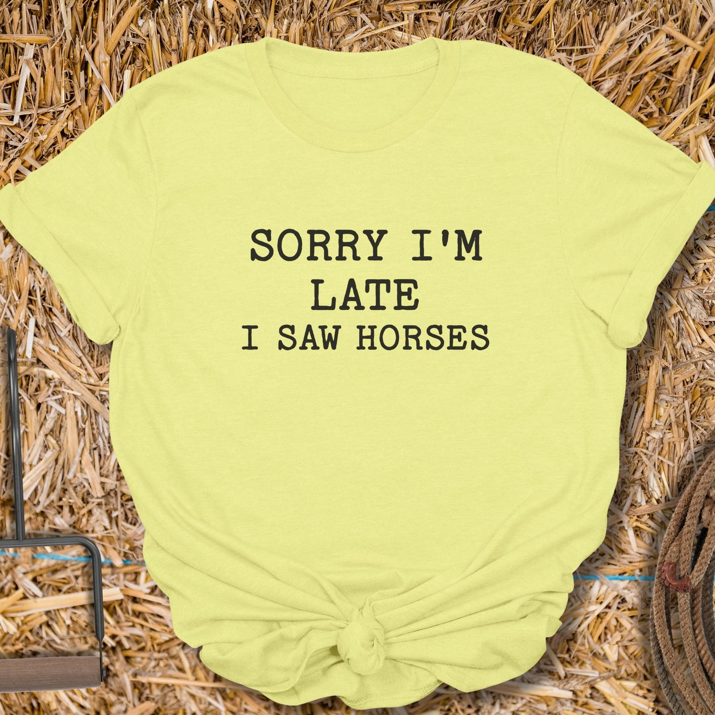 Printify T-Shirt Cornsilk / S Saw Horses Tee