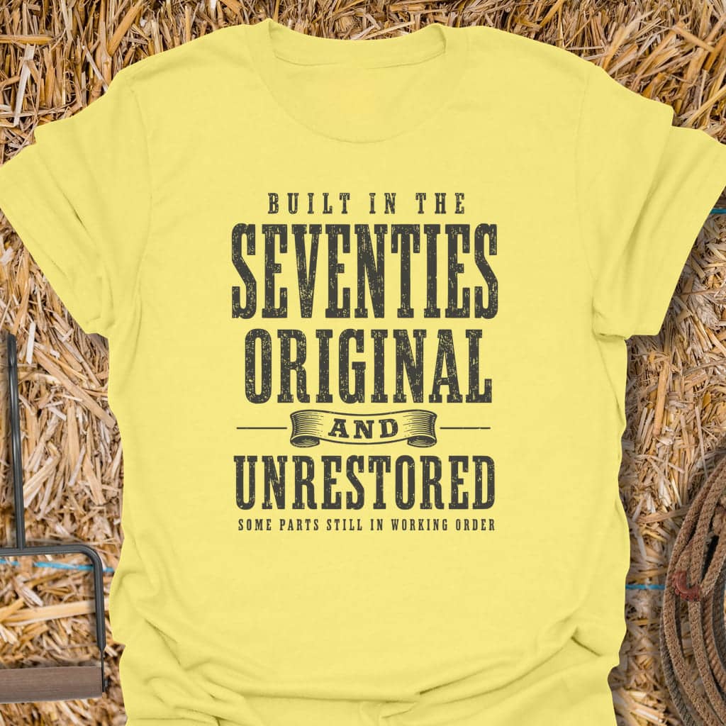 Printify T-Shirt Cornsilk / S Seventies Tee