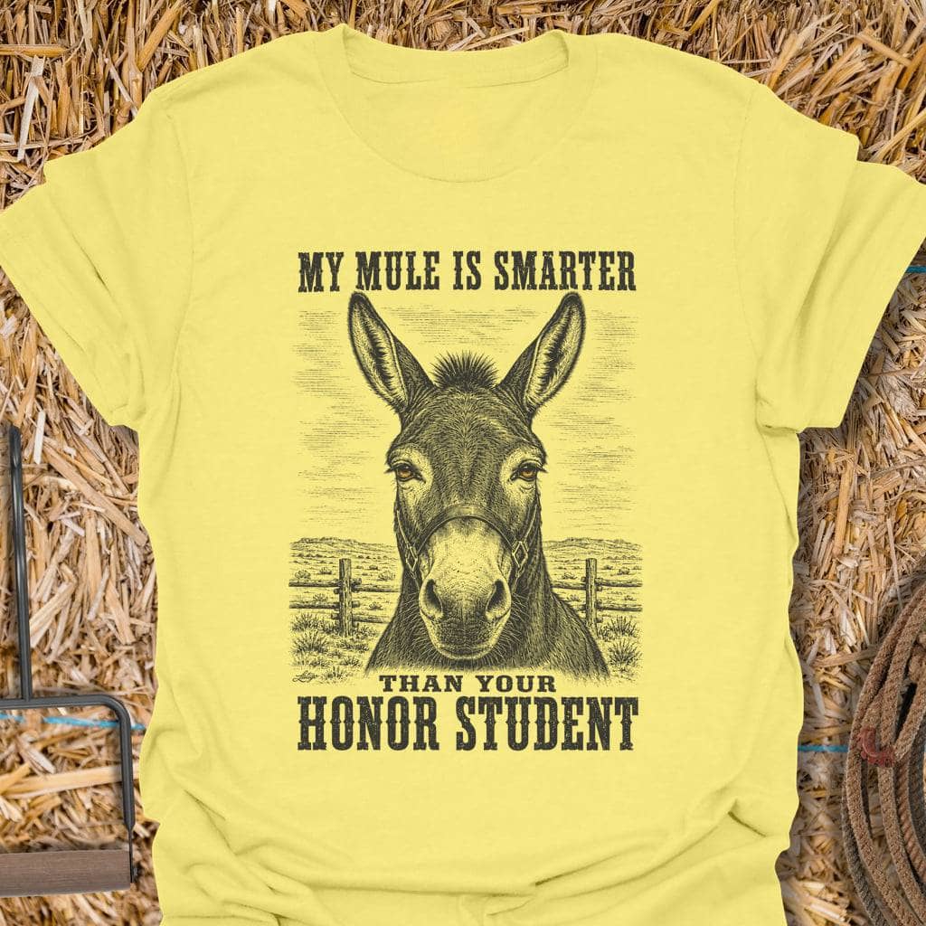 Printify T-Shirt Cornsilk / S Smart Mule Tee