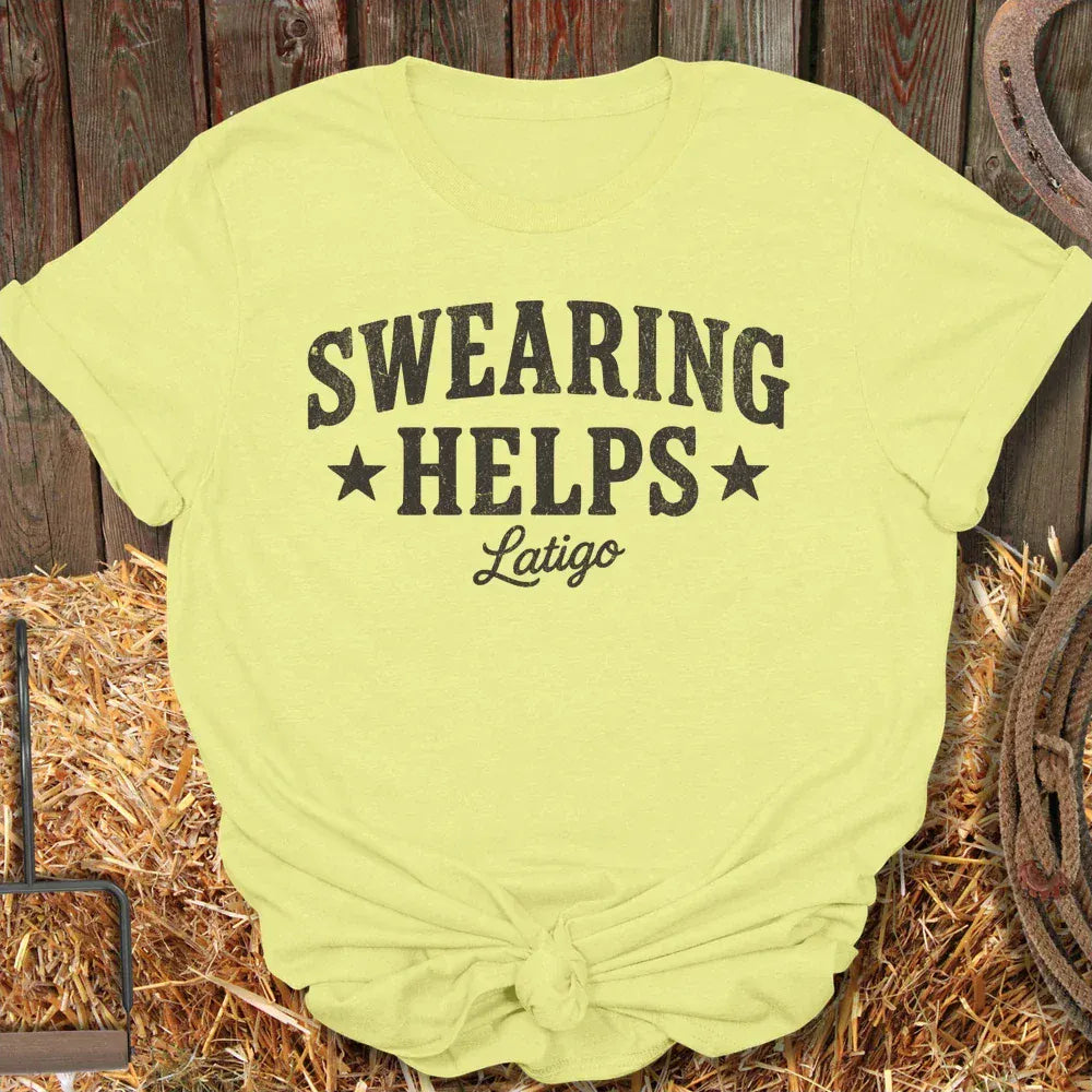 Printify T-Shirt Cornsilk / S Swearing Tee