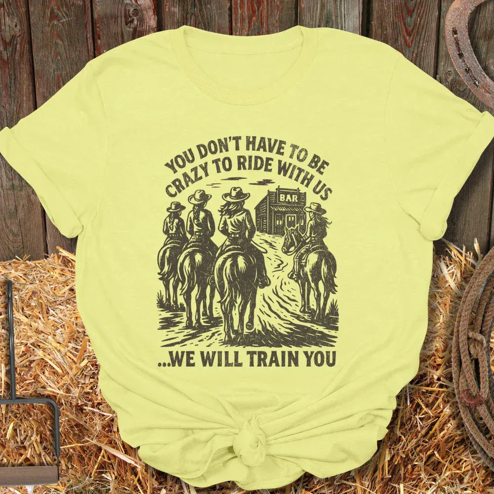 Printify T-Shirt Cornsilk / S Train You Tee