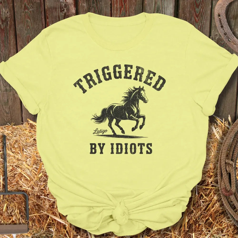 Printify T-Shirt Cornsilk / S Triggered Tee