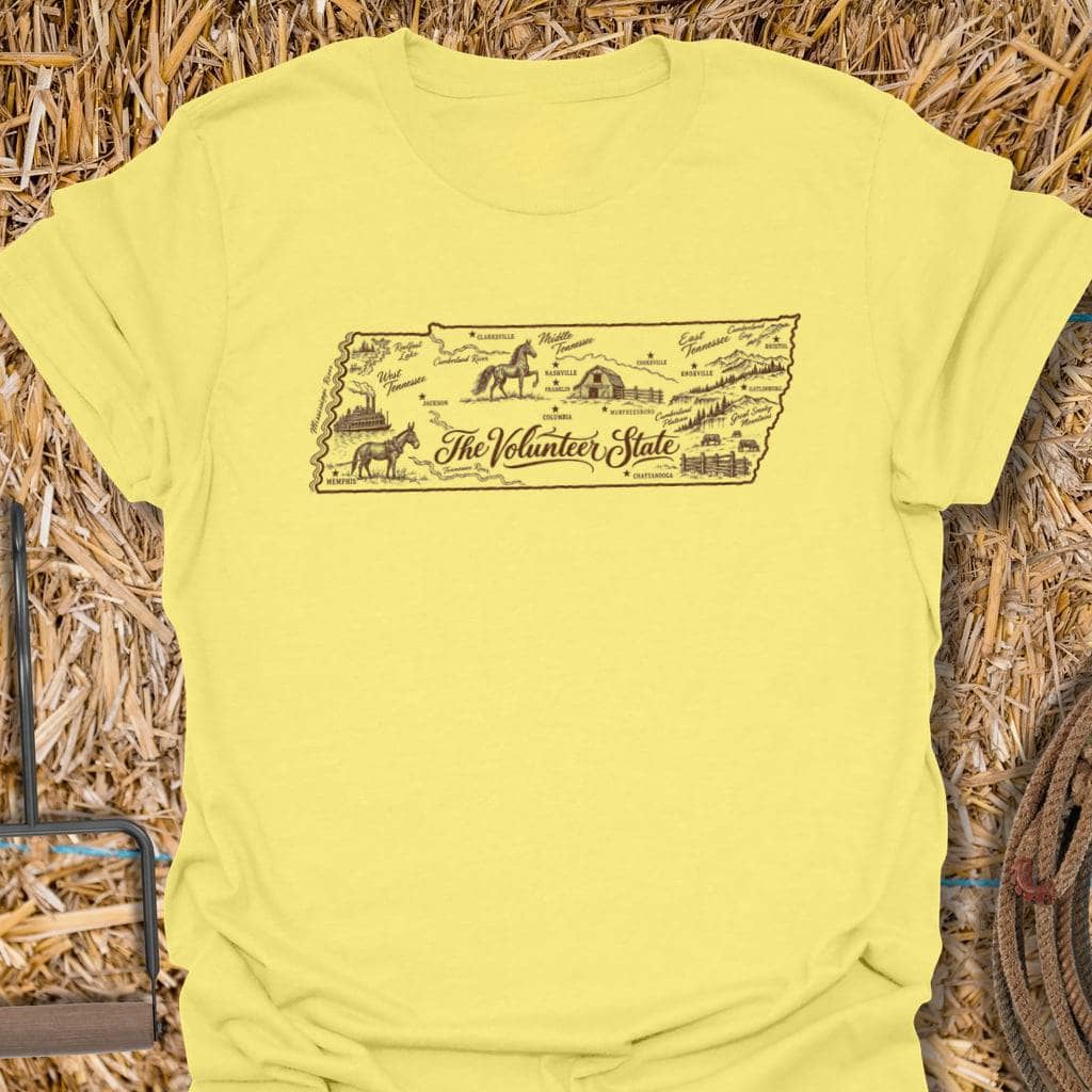 Printify T-Shirt Cornsilk / S Volunteer State Tee