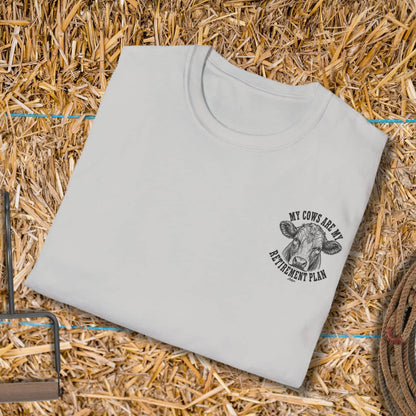 Printify T-Shirt Cows Retirement Tee