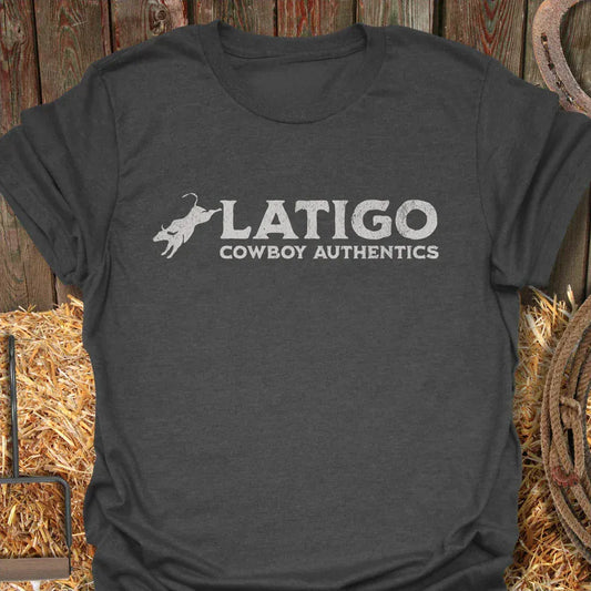 Printify T-Shirt Dark Heather / S Latigo Rep Tee