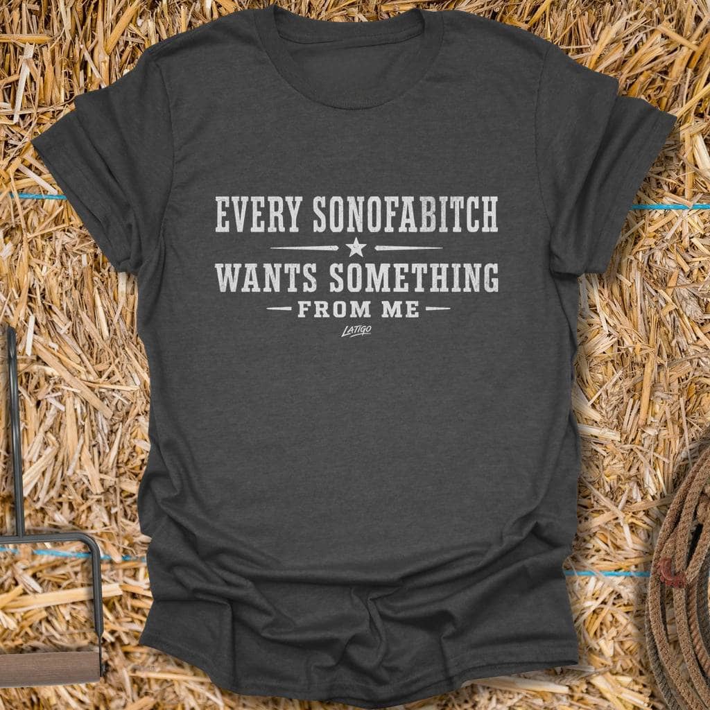 Printify T-Shirt Dark Heather / S Sonofabitch Tee