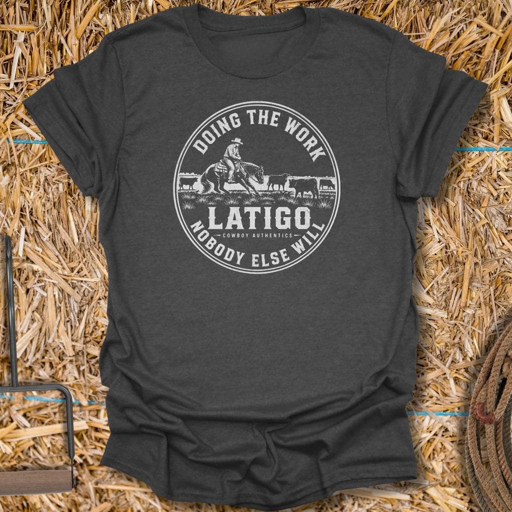 Printify T-Shirt Dark Heather / S The Work Tee