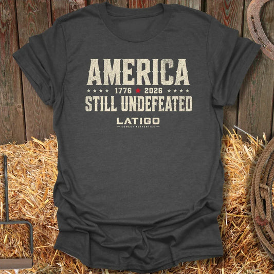 Printify T-Shirt Dark Heather / S Undefeated Tee