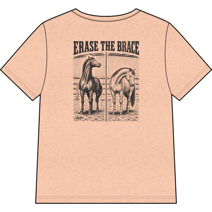 Printify T-Shirt Erase Heather V-Neck Tee