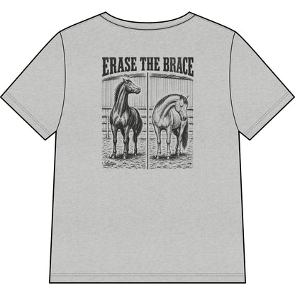 Printify T-Shirt Erase Heather V-Neck Tee