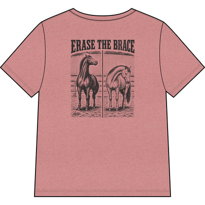 Printify T-Shirt Erase Heather V-Neck Tee