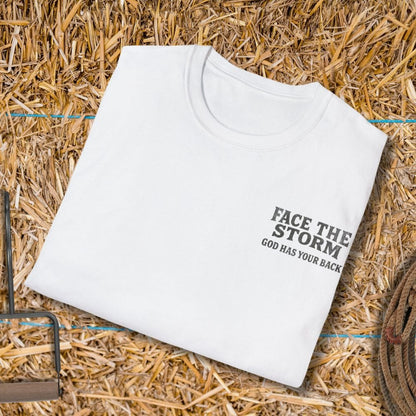 Printify T-Shirt Face The Storm Tee