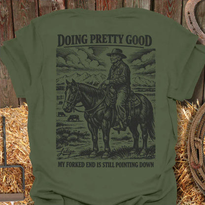 Printify T-Shirt Forked End Tee