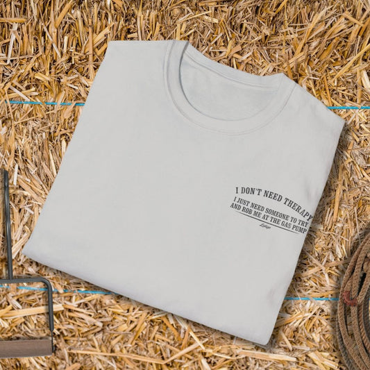 Printify T-Shirt Gas Station Therapy Tee