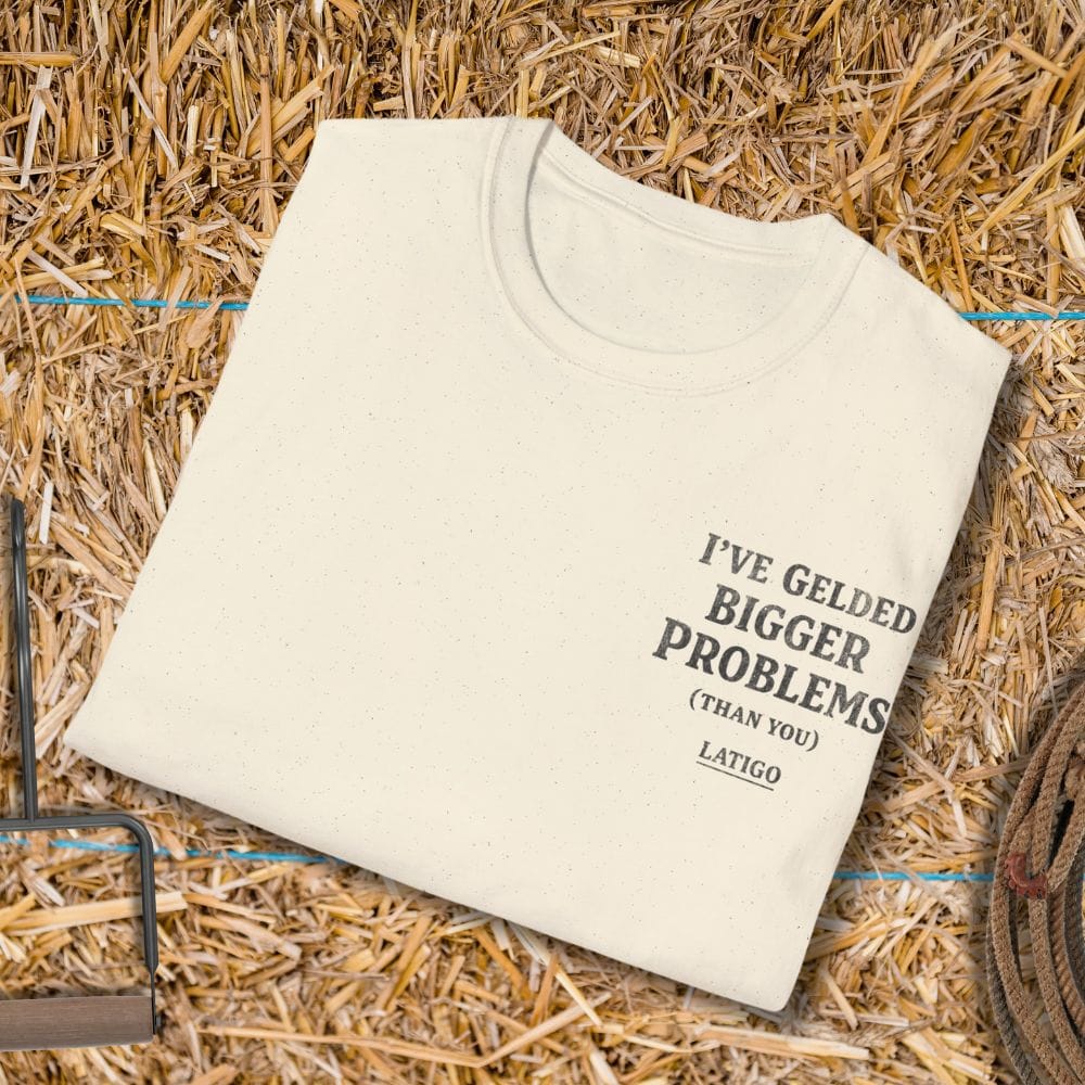 Printify T-Shirt Gelded Problems Tee