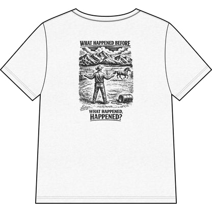 Printify T-Shirt Happened Heather V-Neck Tee