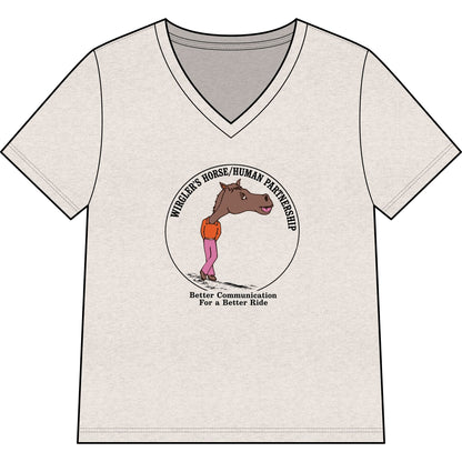 Printify T-Shirt Heather Dust / S Happened Heather V-Neck Tee