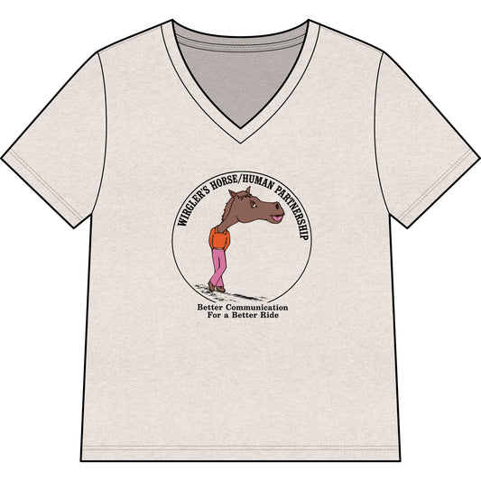 Printify T-Shirt Heather Dust / S Happened Heather V-Neck Tee