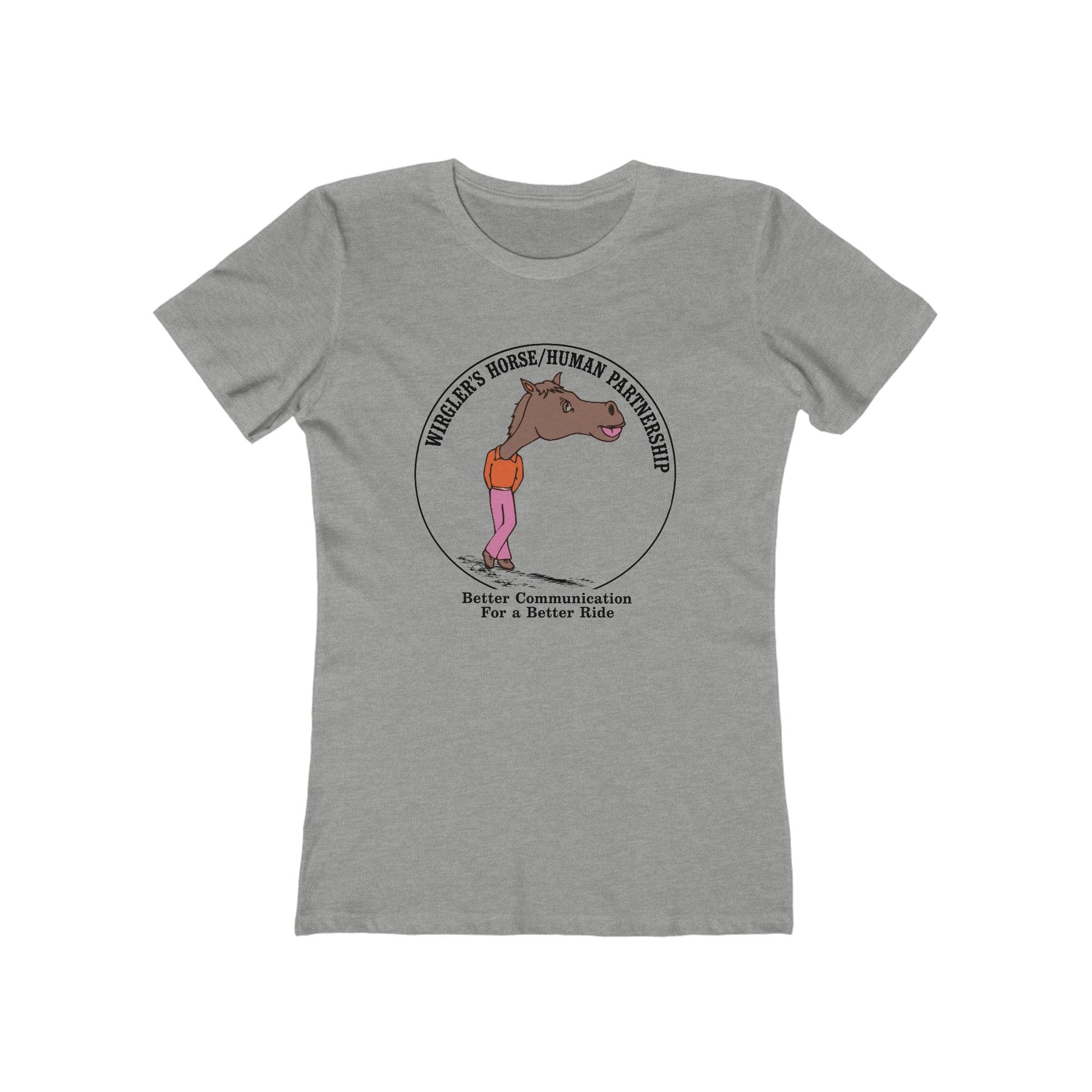 Printify T-Shirt Heather Grey / S More Logo Boyfriend Tee