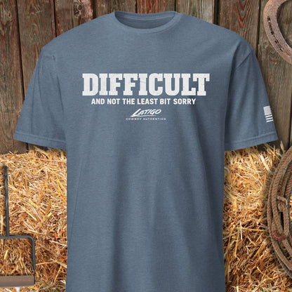 Printify T-Shirt Heather Indigo / M Difficult Tee