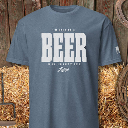 Printify T-Shirt Heather Indigo / S Beer Tee