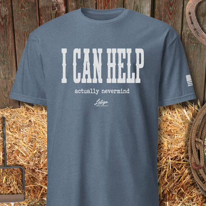 Printify T-Shirt Heather Indigo / S I Can Help Tee