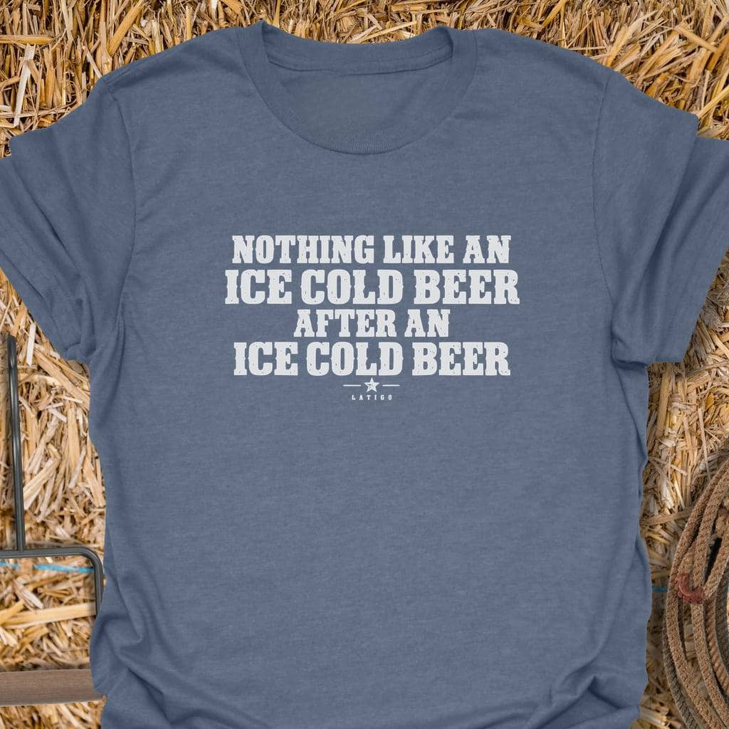 Printify T-Shirt Heather Indigo / S Ice Cold Tee