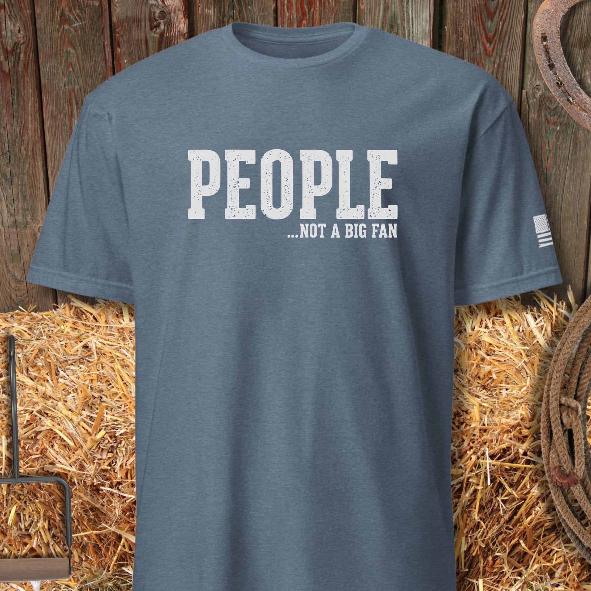 Printify T-Shirt Heather Indigo / S People Tee