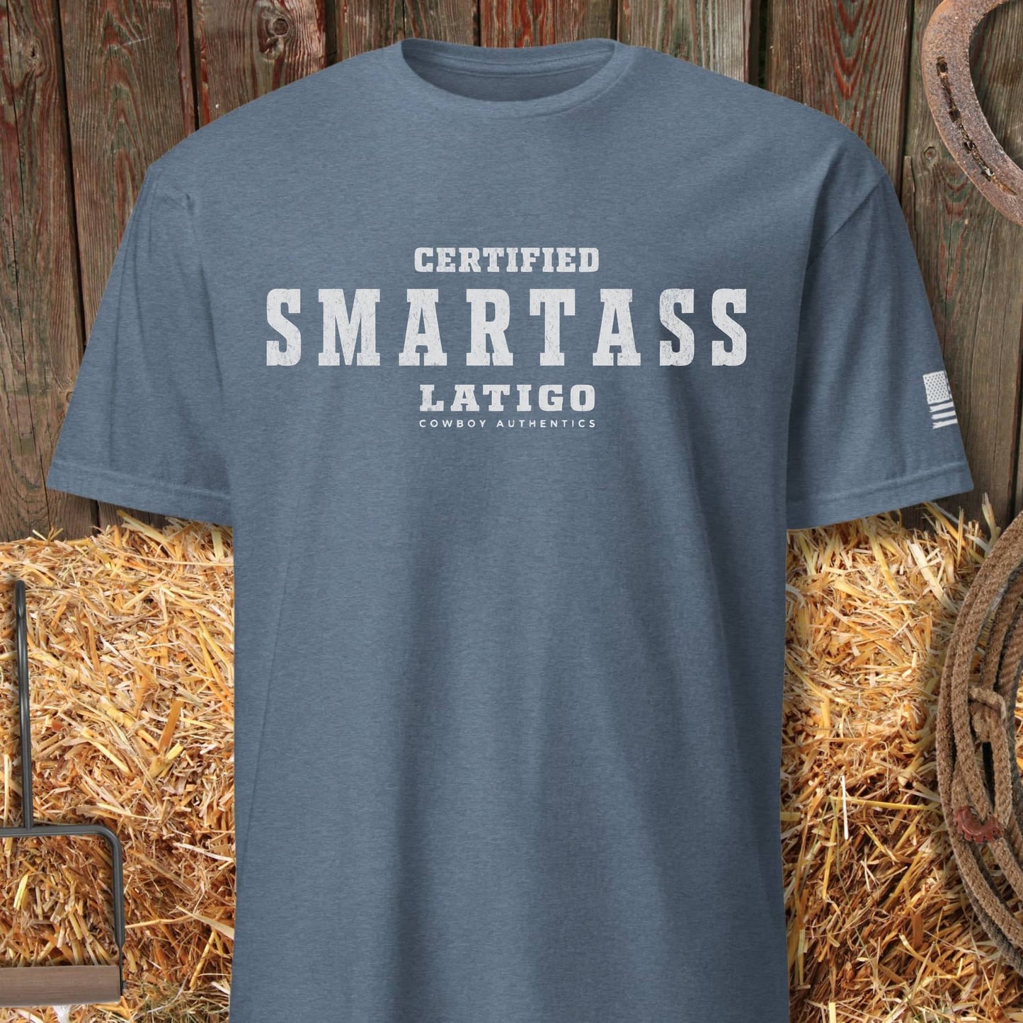 Printify T-Shirt Heather Indigo / S Smart Ass Tee