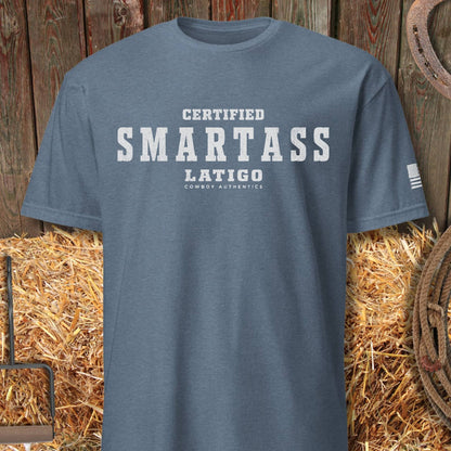 Printify T-Shirt Heather Indigo / S Smart Ass Tee