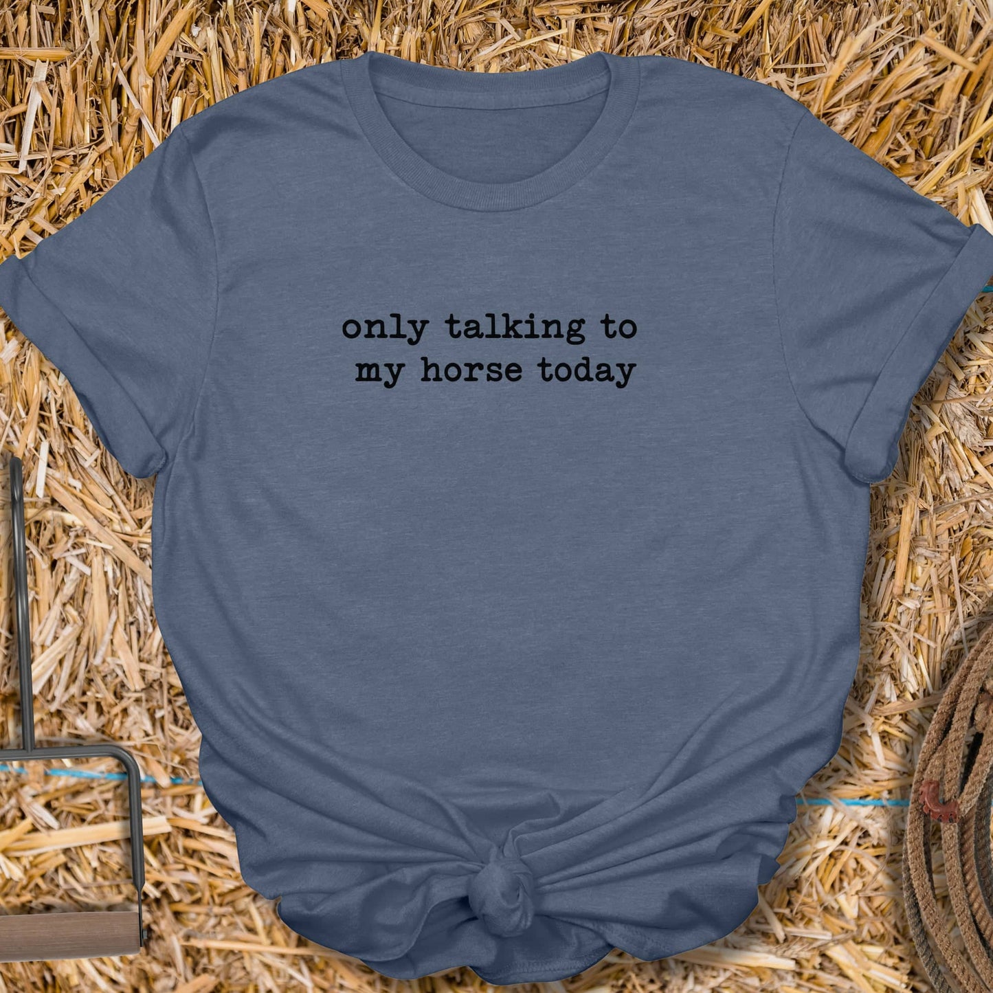 Printify T-Shirt Heather Indigo / S Talking Tee