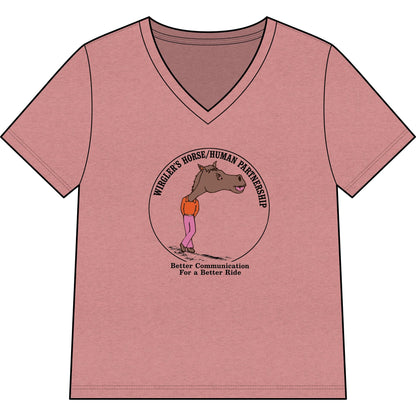 Printify T-Shirt Heather Mauve / S Safe Heather V-Neck Tee