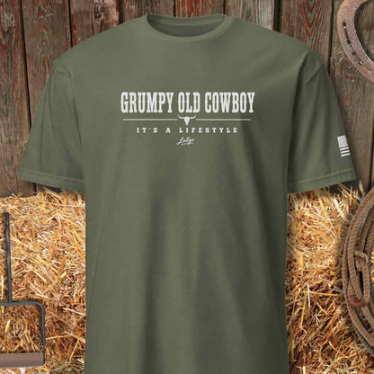 Printify T-Shirt Heather Military Green / S Grumpy Tee