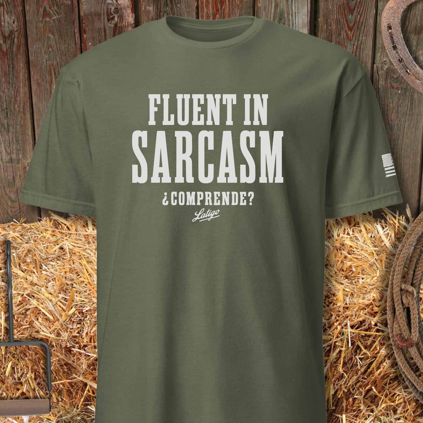 Printify T-Shirt Heather Military Green / S Sarcasm Tee