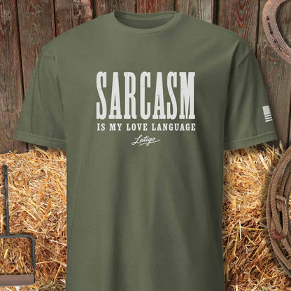 Printify T-Shirt Heather Military Green / S Sarcasm Tee