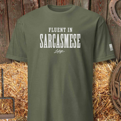 Printify T-Shirt Heather Military Green / S Sarcasmese Tee