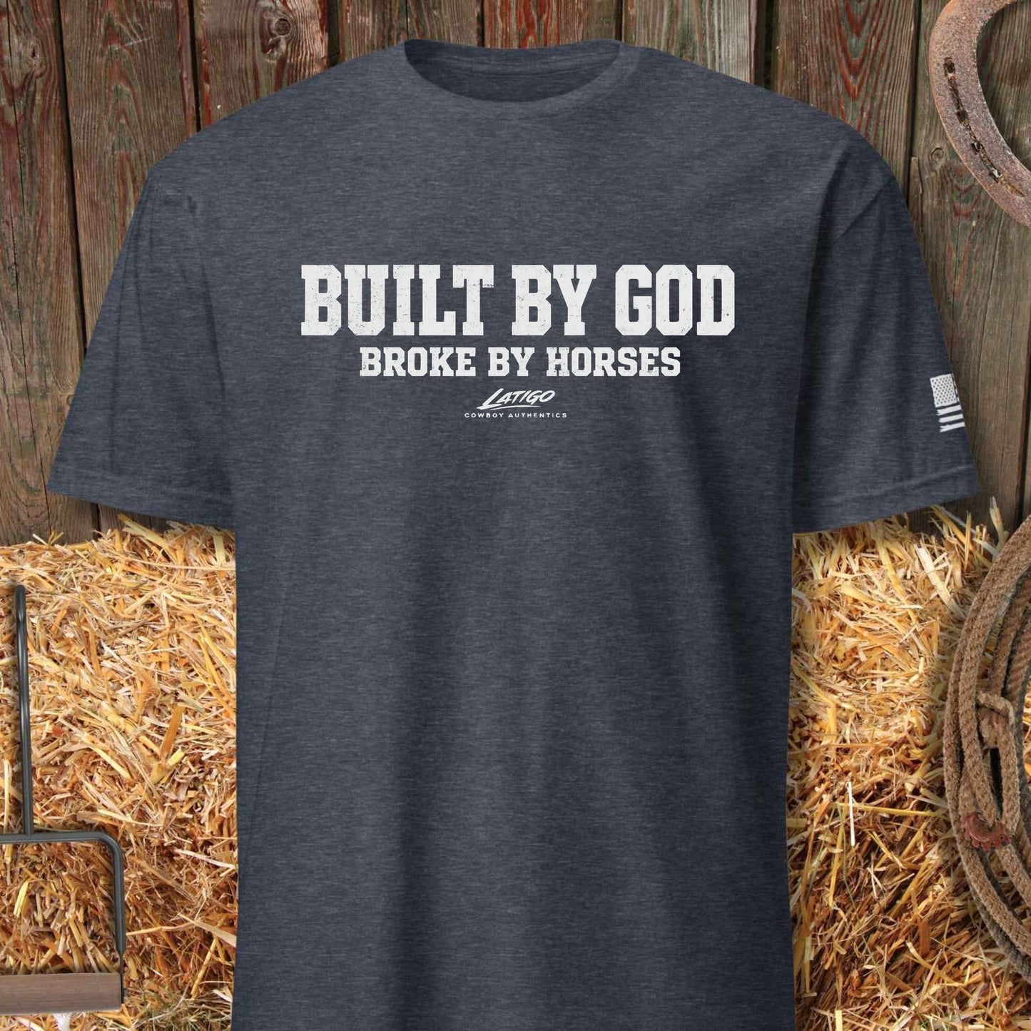 Printify T-Shirt Heather Navy / S Build By Tee