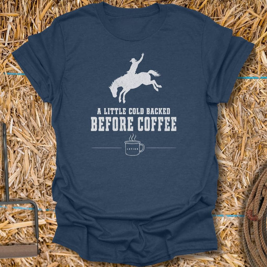 Printify T-Shirt Heather Navy / S Cold Back Tee